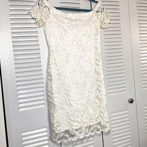 White lace dress